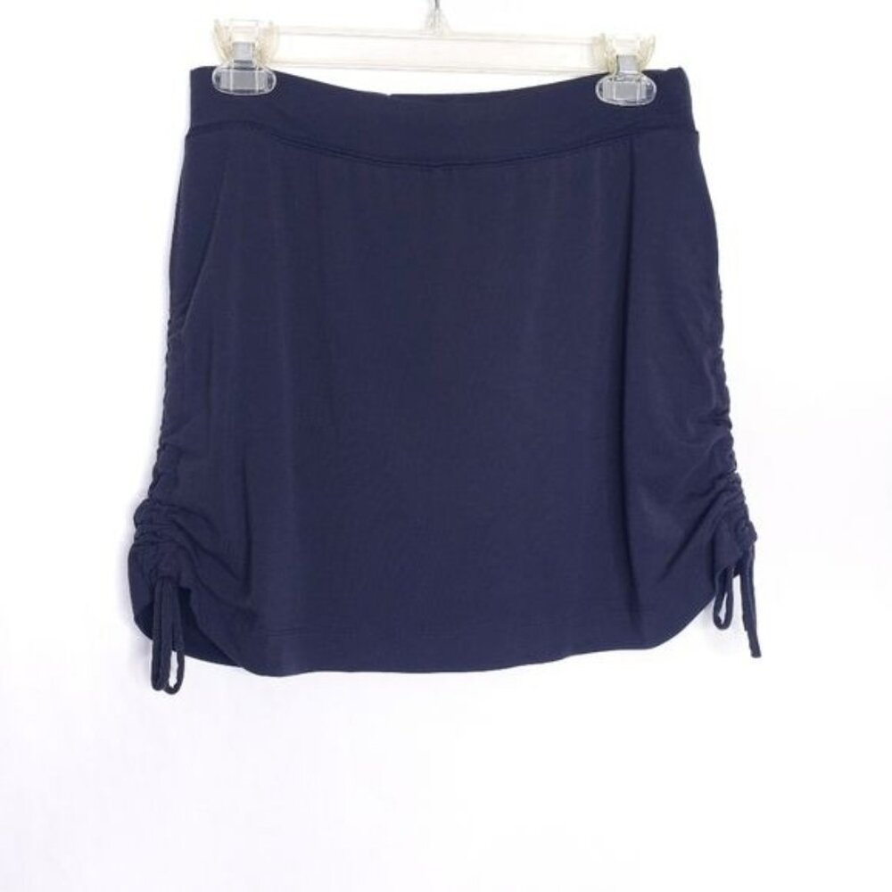 Horny Toad Charcoal Gray Seahorse Skort Cinched Mini Skirt Women's Size XS